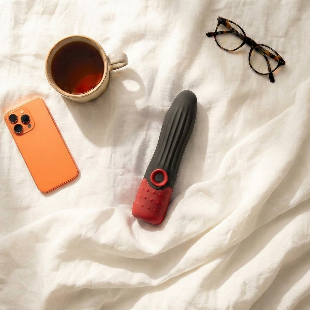 Ergonomic Dual-Texture Vibrating Personal Massager