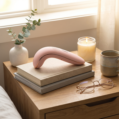 Zenith Arched Wellness Massager – Rose Gold, Body-Safe