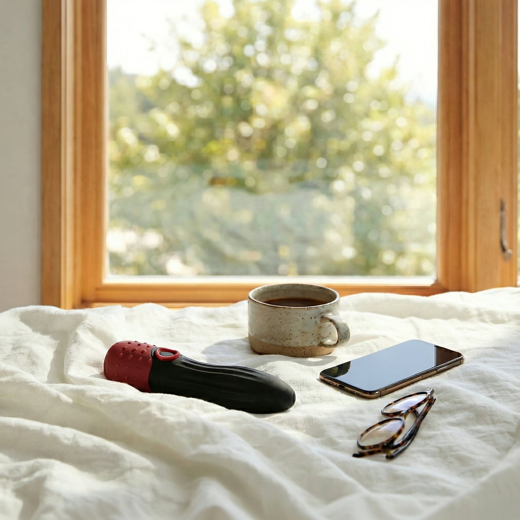 Ergonomic Dual-Texture Vibrating Personal Massager