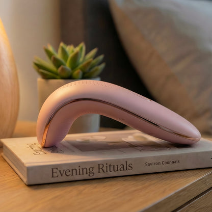 Zenith Arched Wellness Massager – Rose Gold, Body-Safe