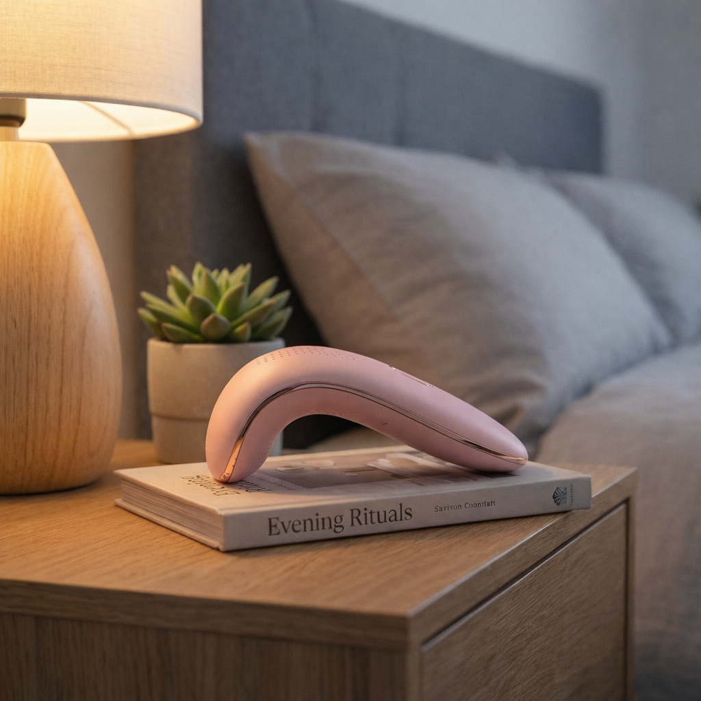 Zenith Arched Wellness Massager – Rose Gold, Body-Safe