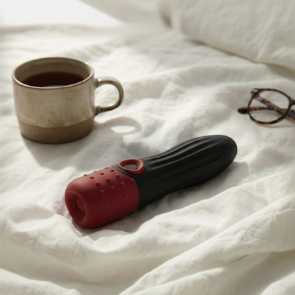 Ergonomic Dual-Texture Vibrating Personal Massager